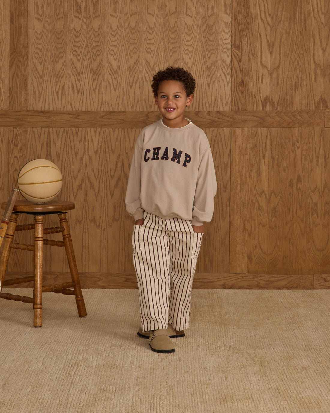 Rylee and Cru Stone Champ Oversized Sweatshirt
