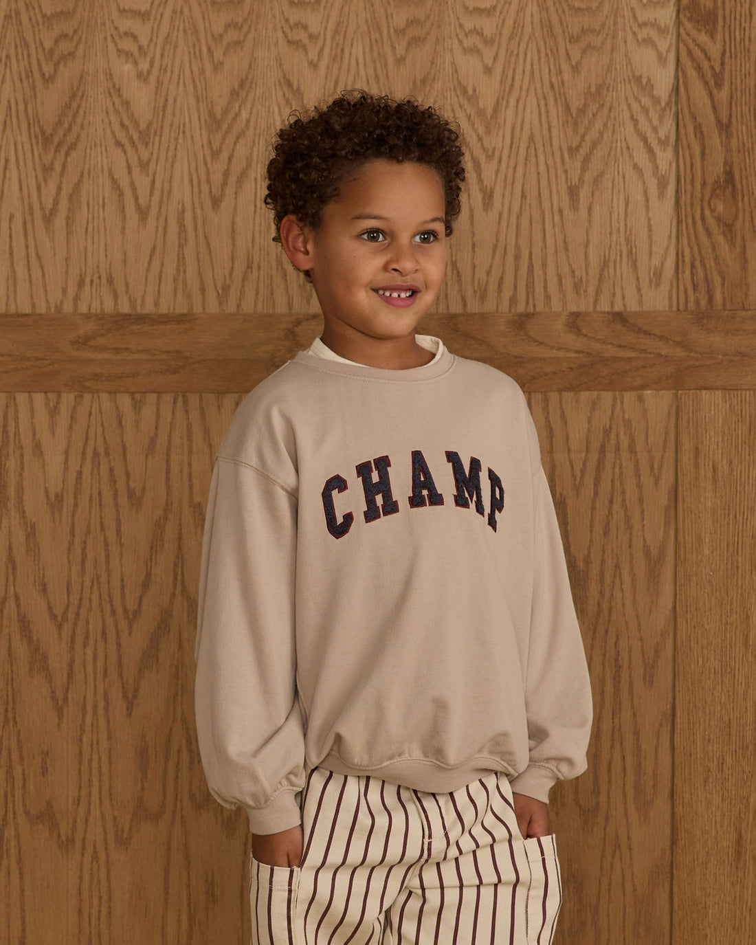 Rylee and Cru Stone Champ Oversized Sweatshirt