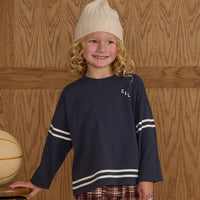 Rylee and Cru Navy Camden Long Sleeve Tee