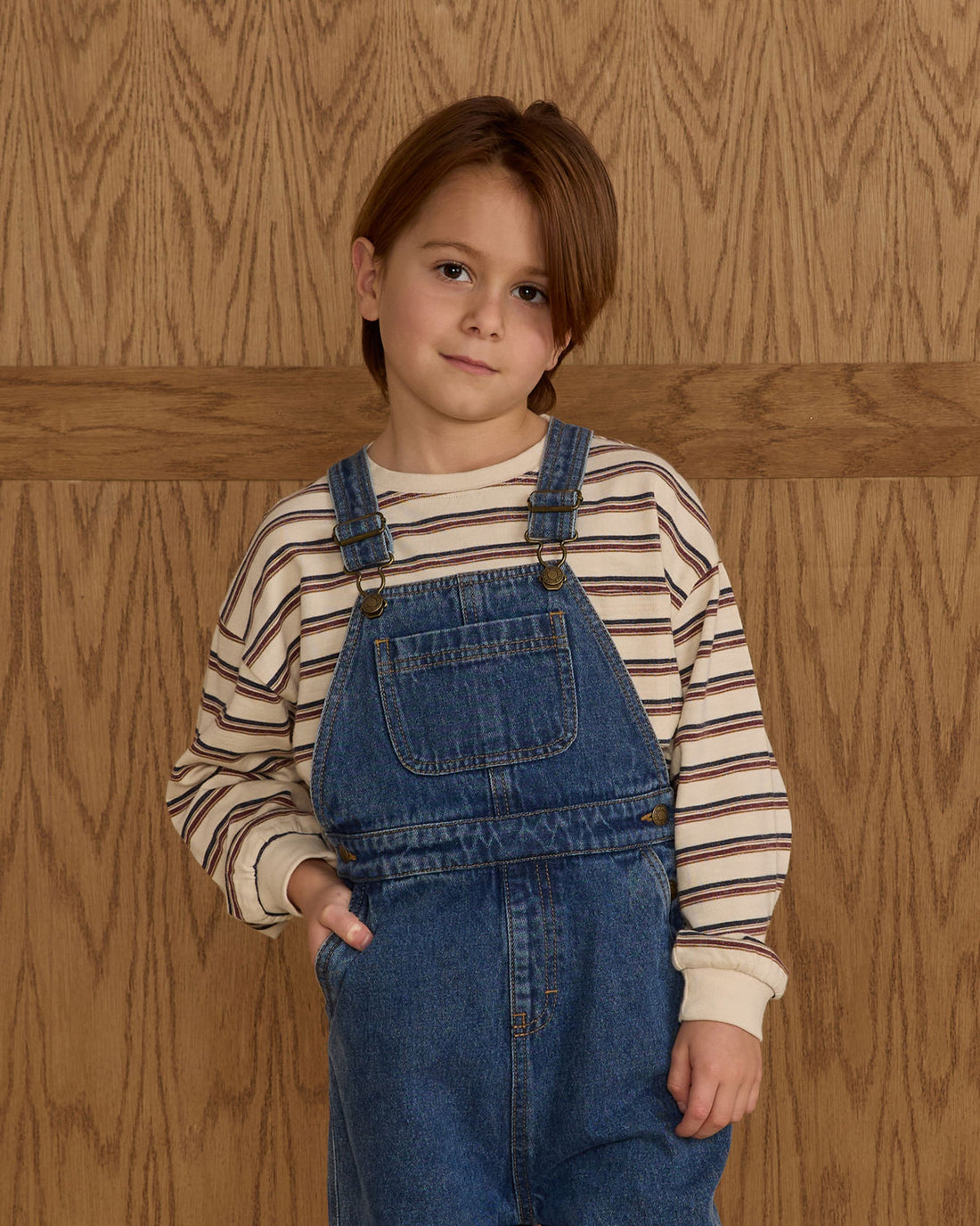 Rylee and Cru Vintage Stripe Relaxed Long Sleeve Tee