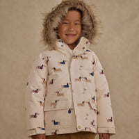 Rylee and Cru Natural Dachshund Parka Ski Jacket