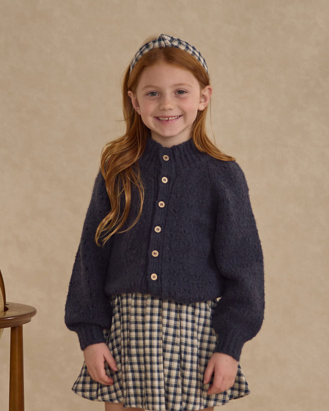 Rylee and Cru Navy Tulip Cardigan