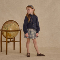 Rylee and Cru Navy Tulip Cardigan