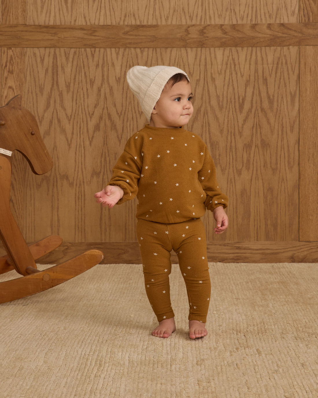 Rylee and Cru Golden Stars Spongey Knit Set