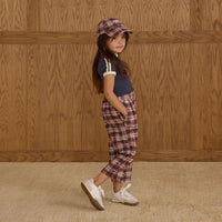 Rylee and Cru Burgundy Plaid Baseball Hat