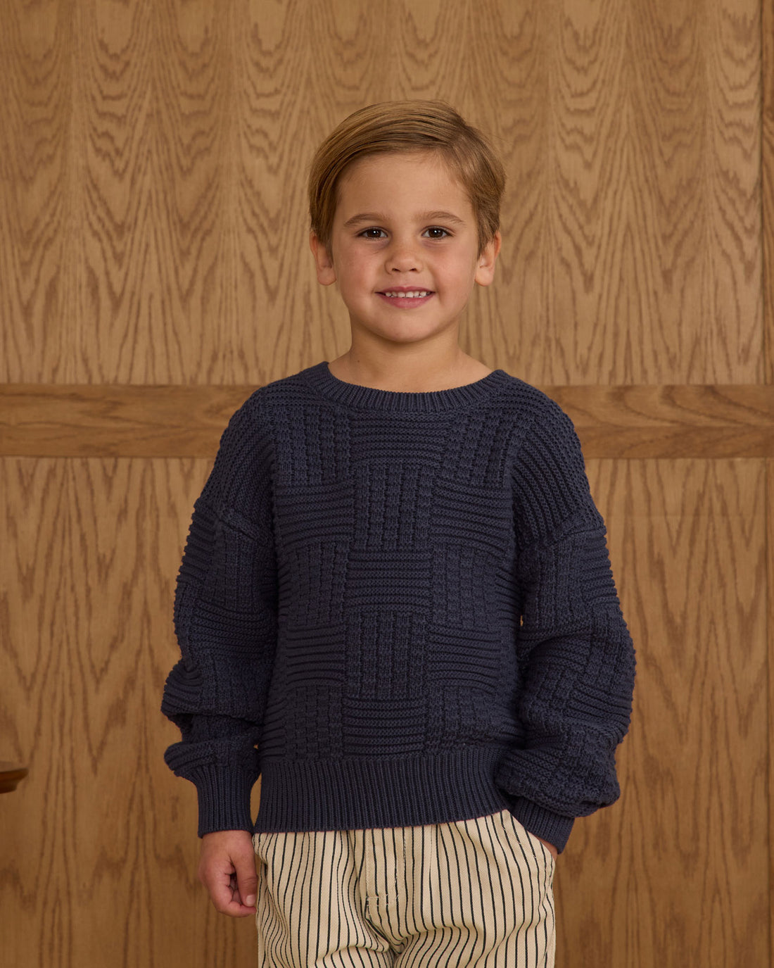 Rylee and Cru Navy Aspen Sweater
