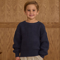 Rylee and Cru Navy Aspen Sweater