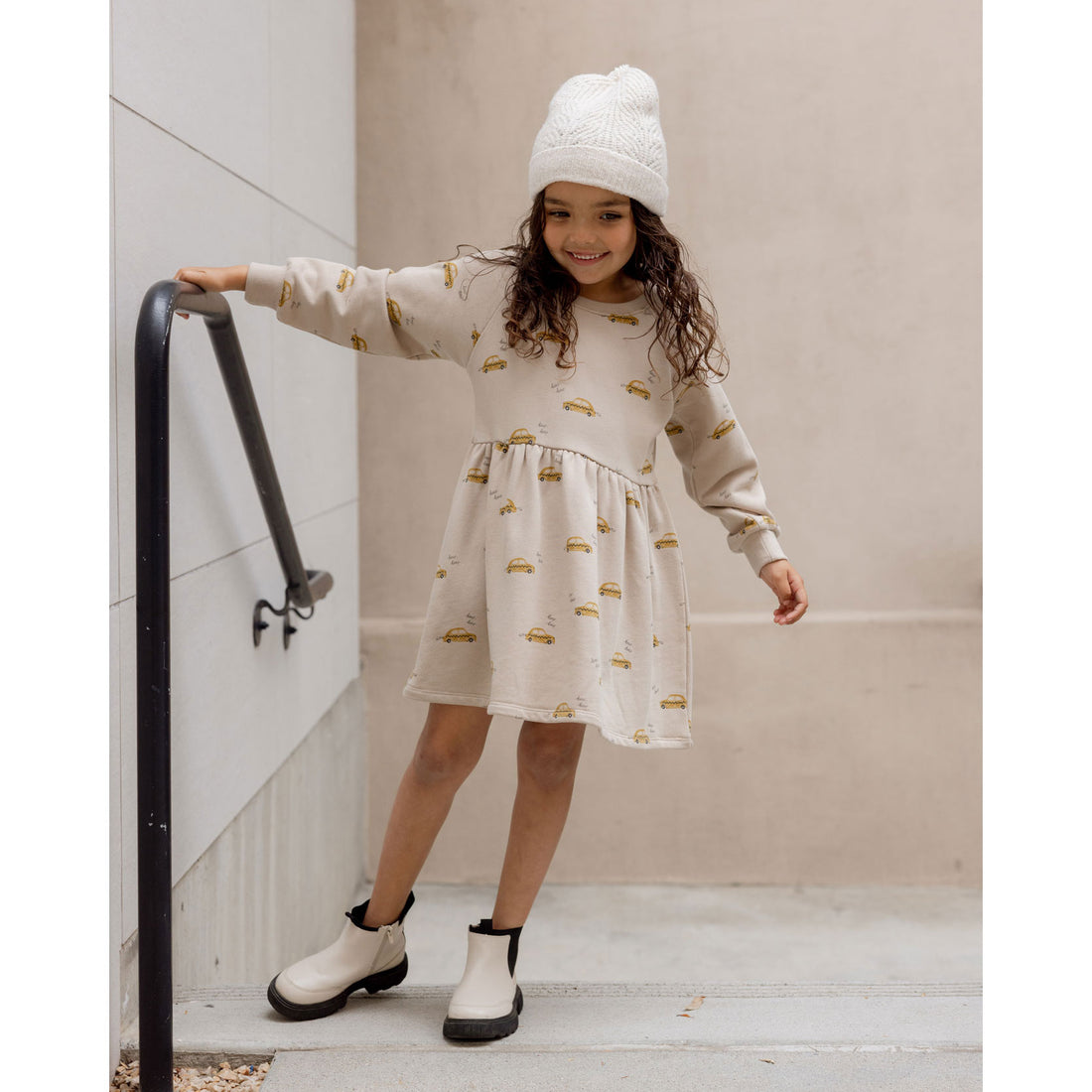 Rylee and Cru Stone Taxi Raglan Dress