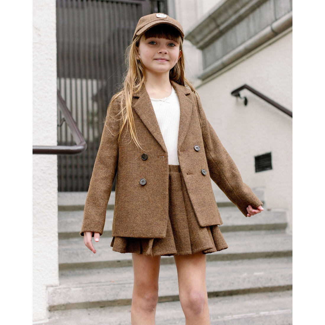 Rylee and Cru Rustic Plaid Pleated Mini Skirt