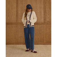 Rylee and Cru Natural Women Collegiate Cardigan