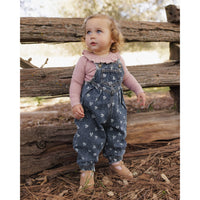 Rylee and Cru Indigo Heart Ditsy Vintage Overall