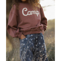 Rylee and Cru Mulberry Camp Oversized Sweatshirt