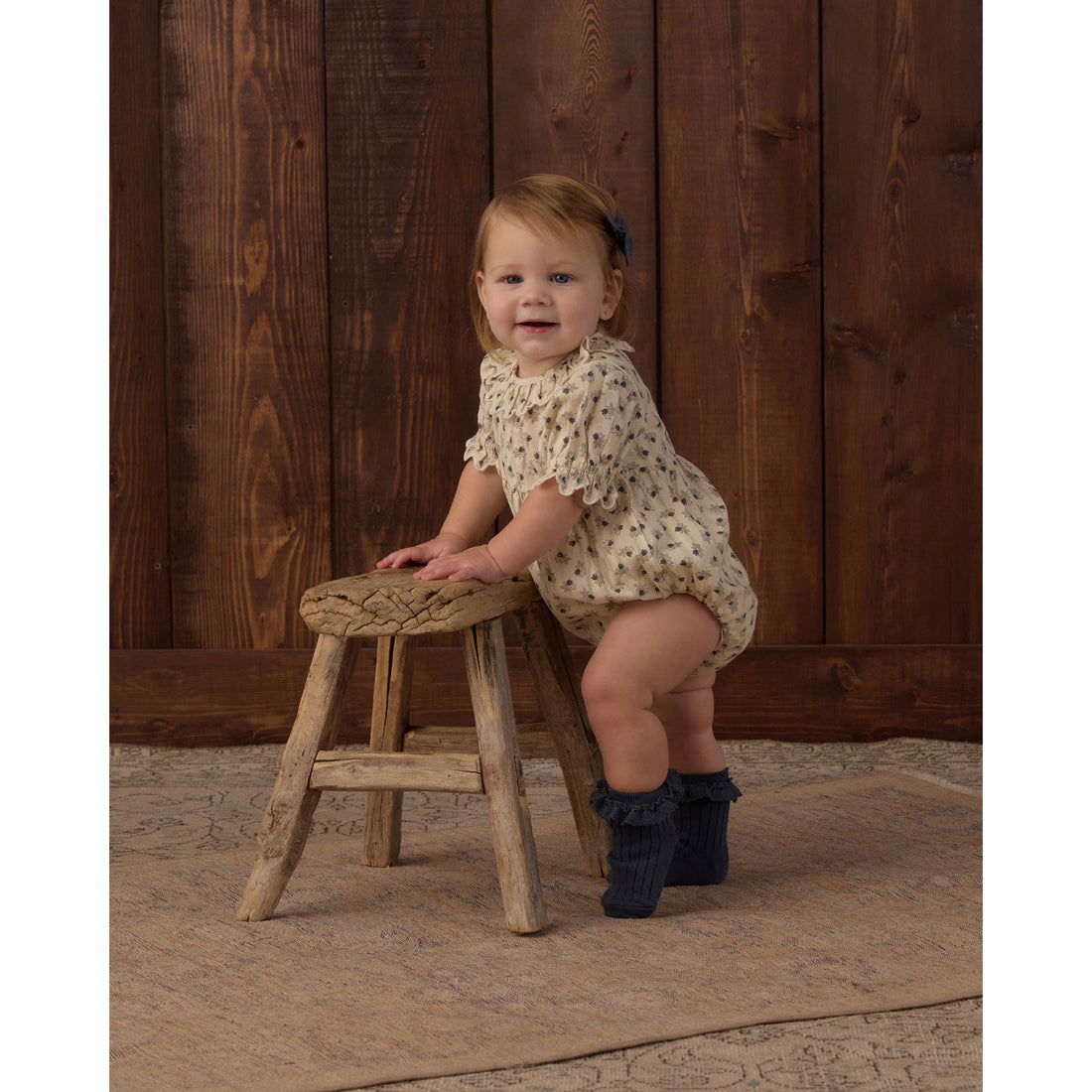 Rylee and Cru Natural Vintage Fleur Liv Romper