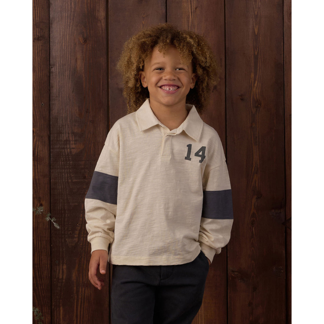 Rylee and Cru Natural Midnight Rugby Polo
