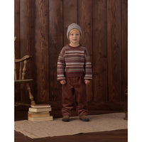 Rylee and Cru Mulberry Multi-Stripe Aspen Sweater