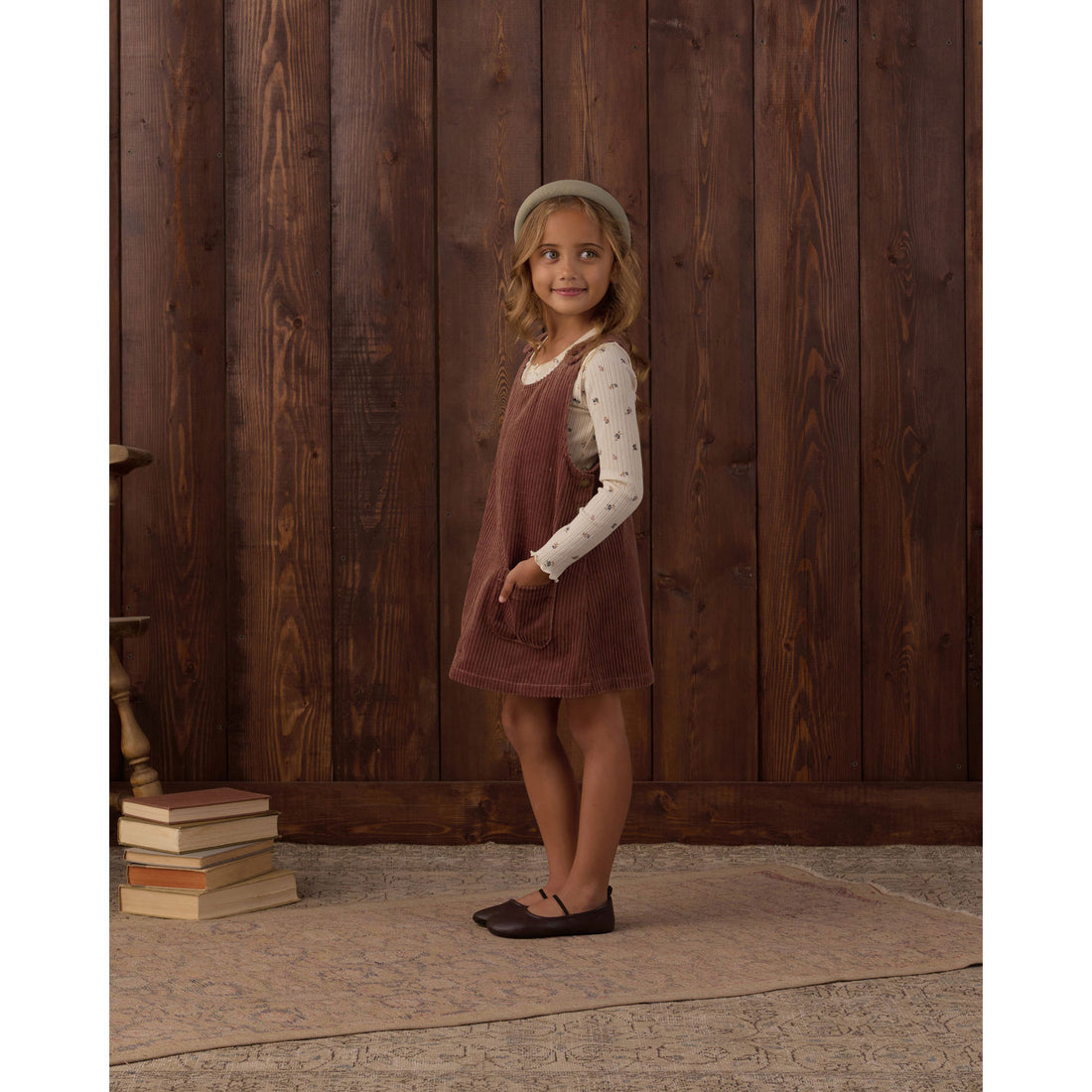 Rylee and Cru Mulberry Odette Overall Dress