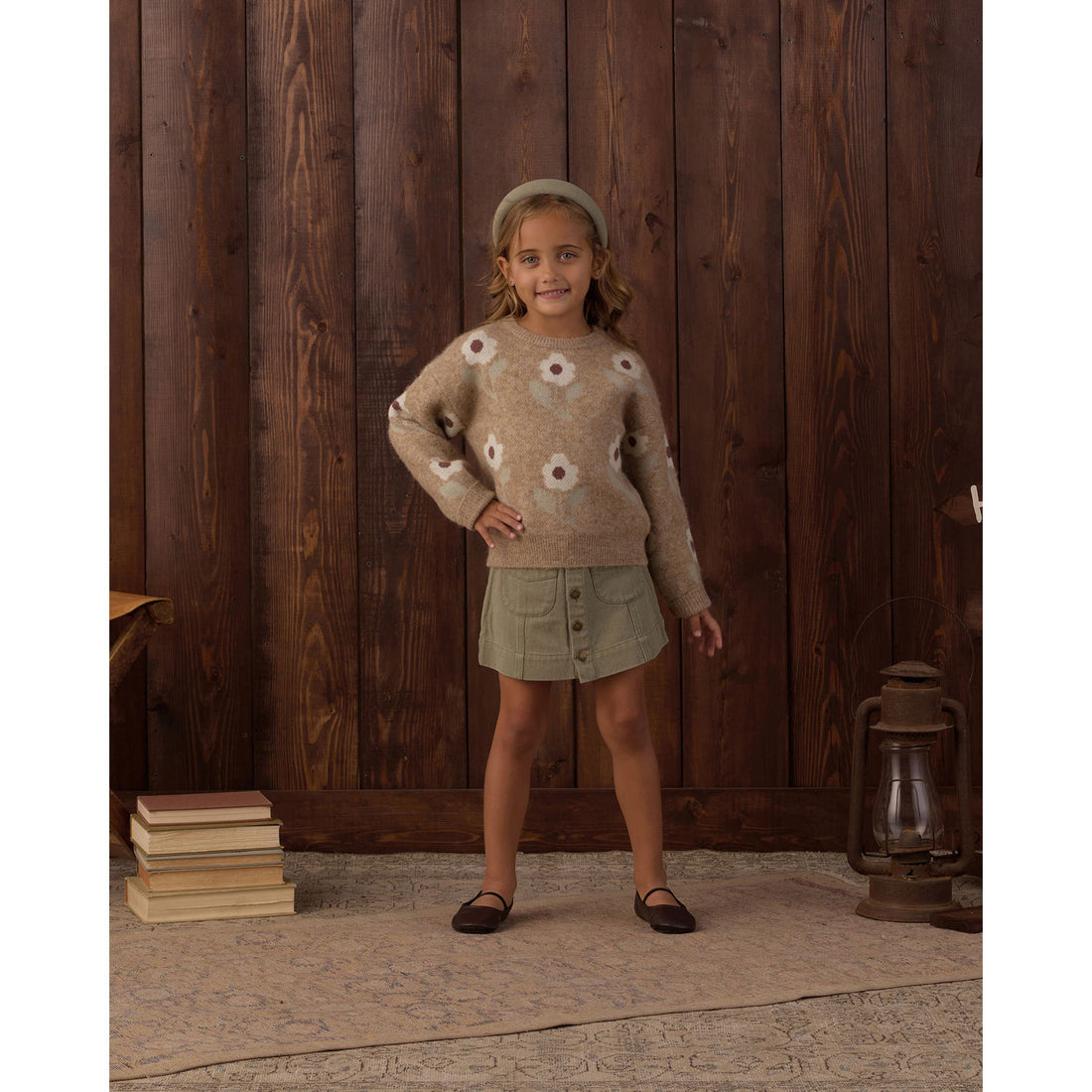 Rylee and Cru Fawn Flower Aspen Sweater