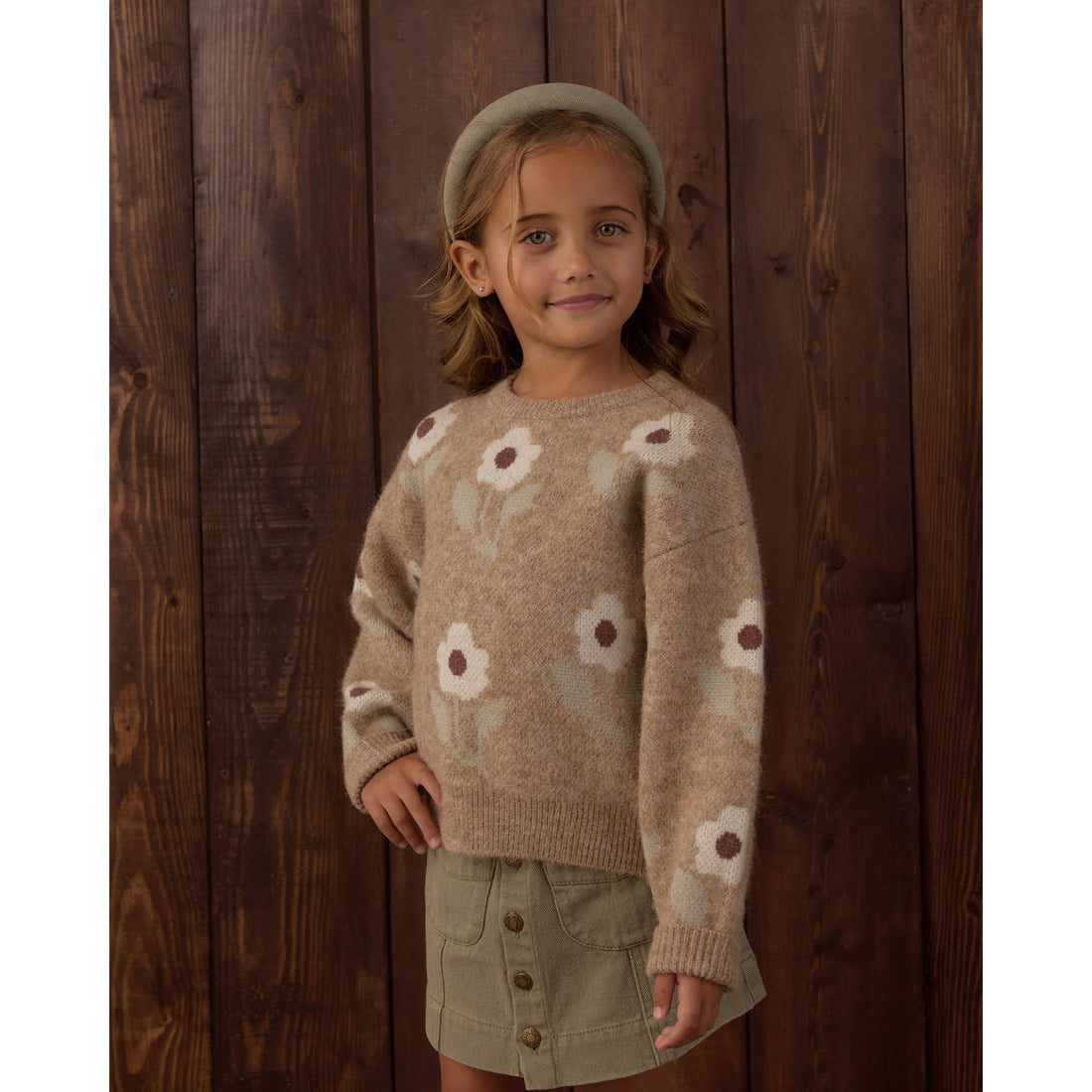 Rylee and Cru Fawn Flower Aspen Sweater