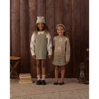 Rylee and Cru Dark Sage Odette Overall Dress