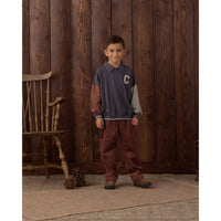 Rylee and Cru Midnight Color Block Collared Sweatshirt