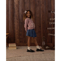 Rylee and Cru Rosewood Collared Cardigan