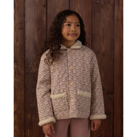 Rylee and Cru Natural Primrose Quilted Collared Coat