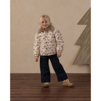 Rylee and Cru Natural Blue Floral Idyllwild Jacket