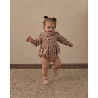 Rylee and Cru Blush Pink Floral Cora Romper