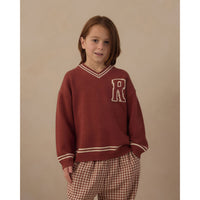 Rylee and Cru Brick Redwood Sweater