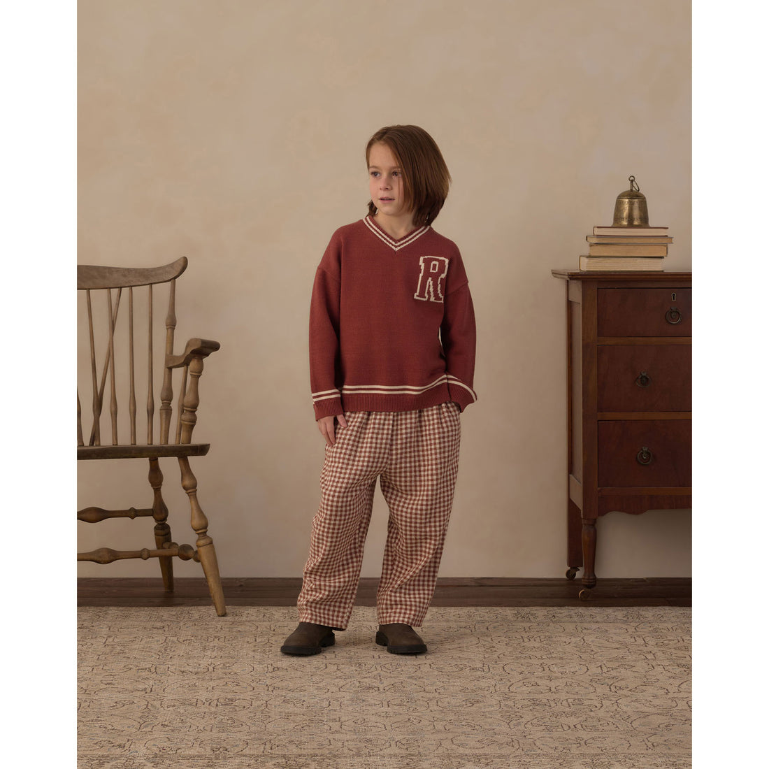 Rylee and Cru Brick Redwood Sweater