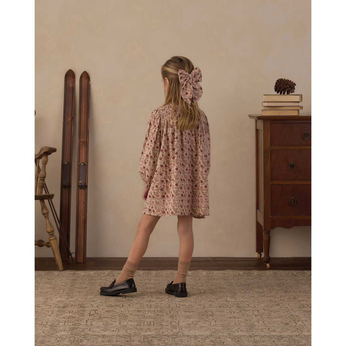 Rylee and Cru Blush Pink Floral Selene Dress