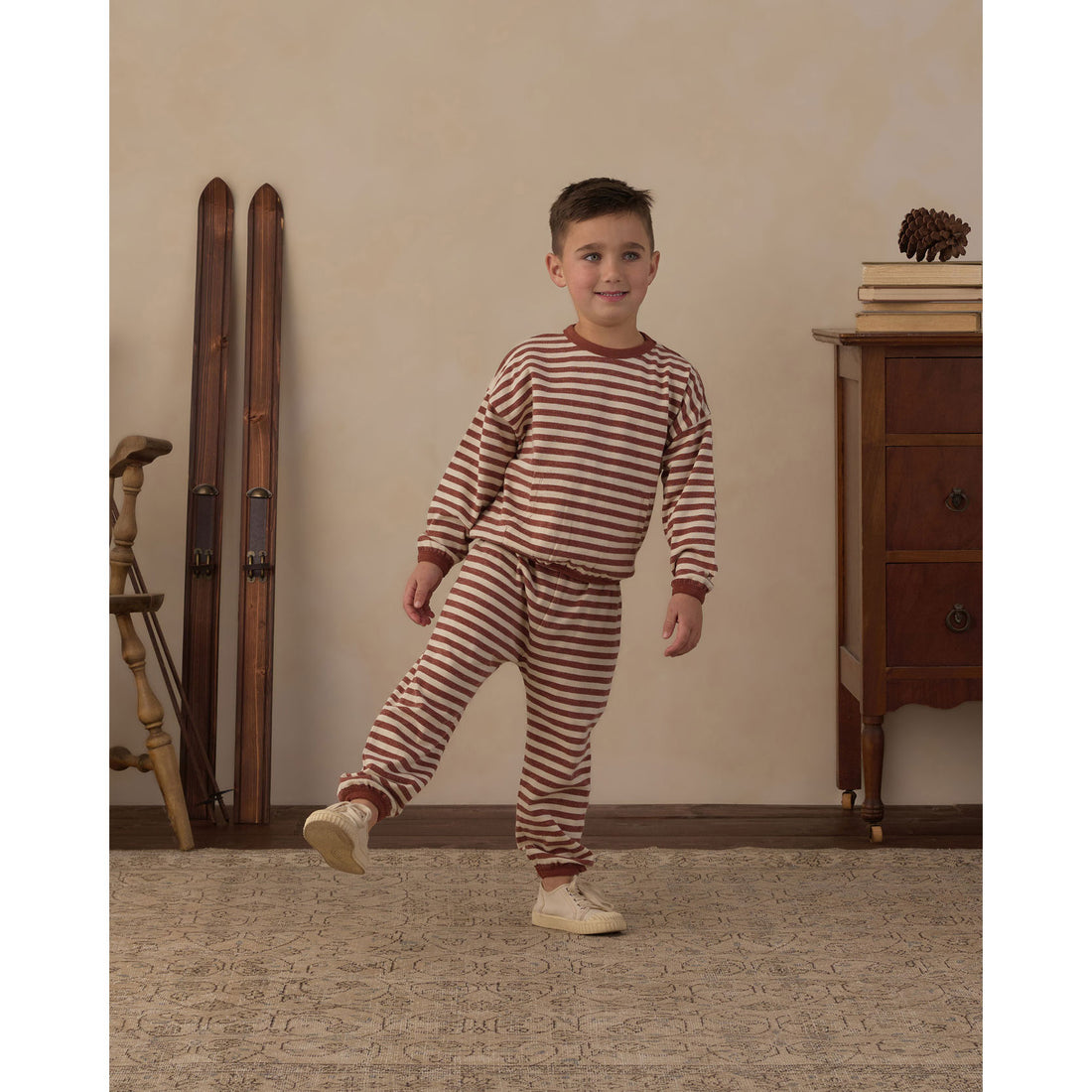 Rylee and Cru Brick Stripe Relaxed Set