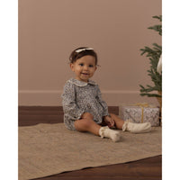 Rylee and Cru Ivory Slate Floral Cora Romper