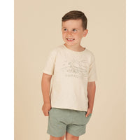 Rylee and Cru Natural Raw Edge Tee - Paradise