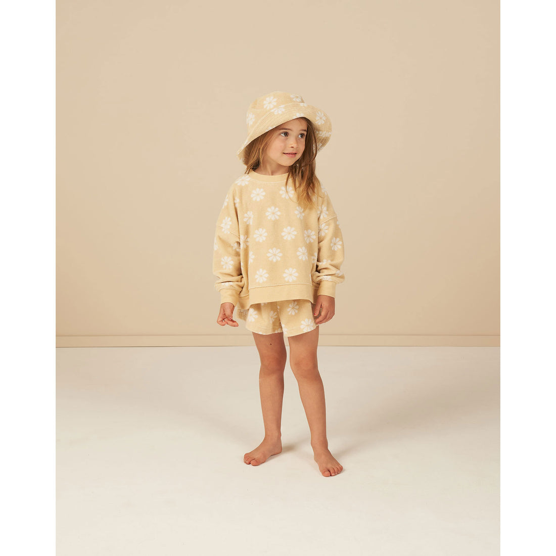 Rylee and Cru Yellow Boxy Pullover - Daisy