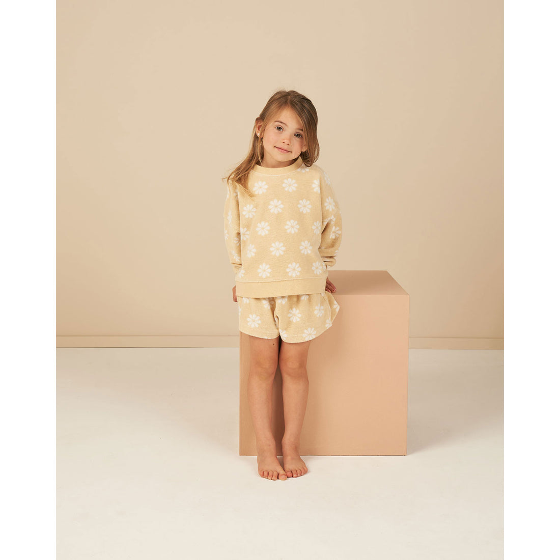 Rylee and Cru Yellow Boxy Pullover - Daisy