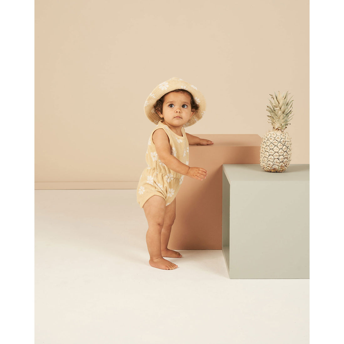 Rylee and Cru Yellow Cinch Playsuit - Daisy