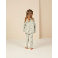 Rylee and Cru Seafoam Polka Dot Spongey Knit Set