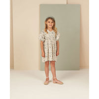 Rylee and Cru Blue Floral Jolene Dress