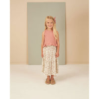 Rylee and Cru Aster Tiered Midi Skirt