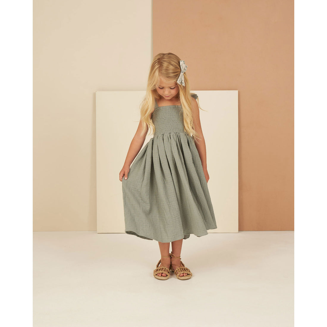 Rylee and Cru Aqua Ivy Dress
