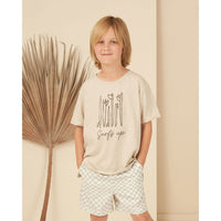 Rylee and Cru Seafoam Check Boardshort