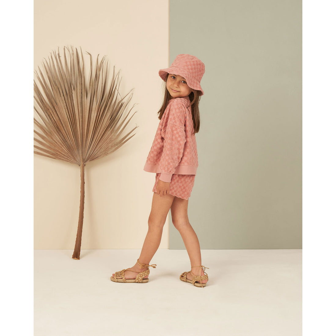 Rylee and Cru Pink Check Track Set