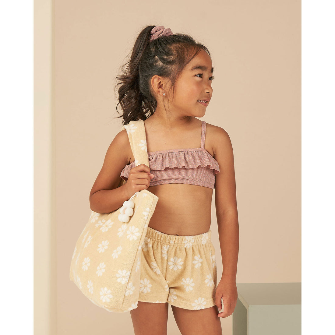 Rylee and Cru Yellow Track Short - Daisy