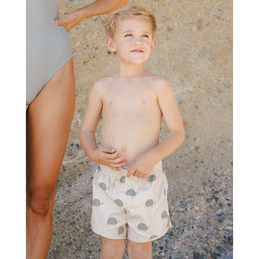 Rylee and Cru Stone Sea Turtles Swim Trunk