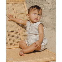 Rylee and Cru Eucalyptus Gingham Baby Tank Set