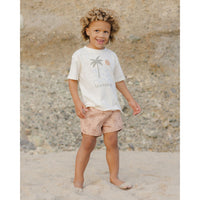 Rylee and Cru Grapefruit Palms Swim Trunk