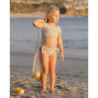 Rylee and Cru Eucalyptus Check Rash Guard Set