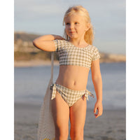 Rylee and Cru Eucalyptus Check Rash Guard Set