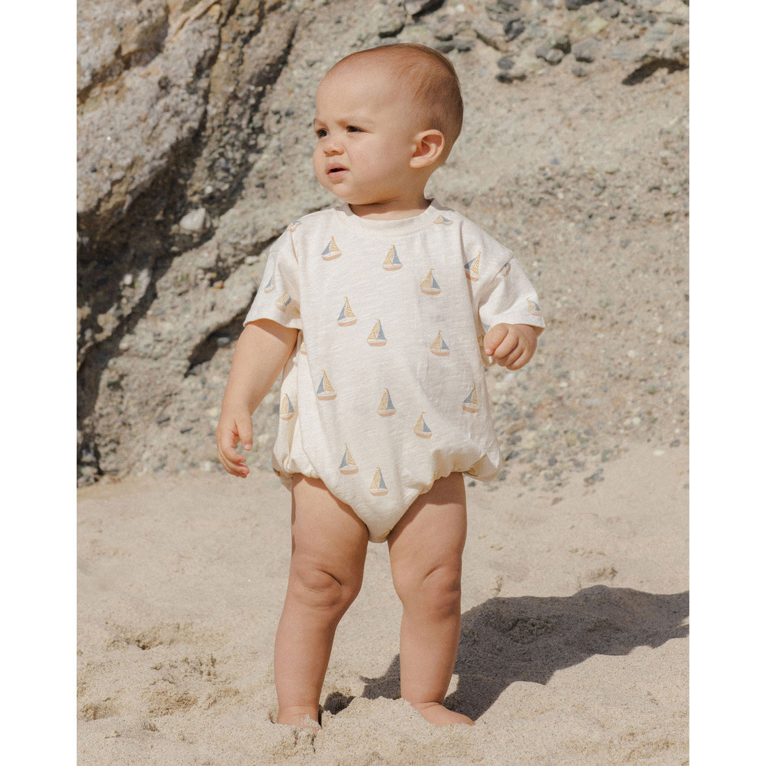 Rylee and Cru Sailboats Relaxed Bubble Romper